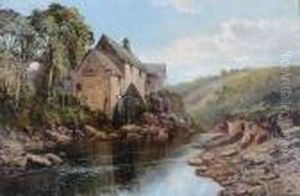 A Watermill In A North Wales Rivervalley