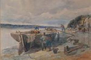 Boat Building by John Syer
