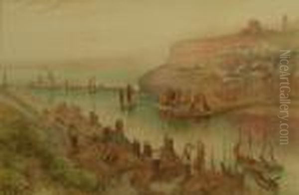 Overlooking Whitby Harbour - view 1