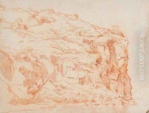 Vue d'une falaise surplombant la mer by Aniello Falcone
