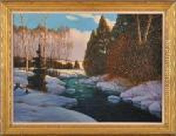 Stream In Winter - view 1