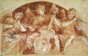 Three Angel Musicians by Baldassarre Franceschini