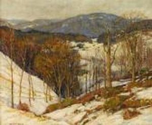 The Further Hills Seen Through A Veil Of Evening Light by George Gardner Symons