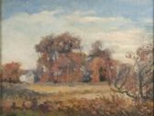 Farm Scene In Early Autumn
