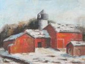 Bronxville, New York Winter Scene With Barn Bronxville, New York Winter Scene With Barn