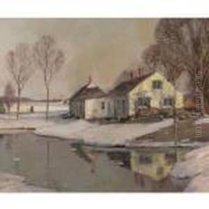 Evening Light In Winter by George Gardner Symons