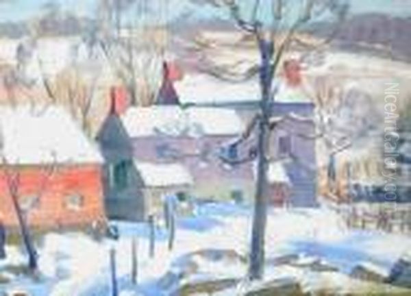Winter Farm Scene - view 1