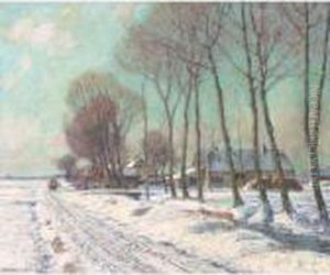 Snow Clad Fields In Morning Light