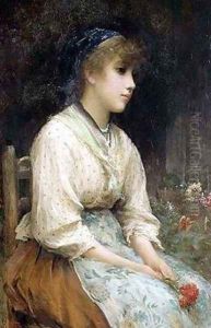 A Venetian Flower Girl by Sir Samuel Luke Fildes