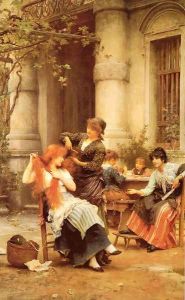 Alfresco by Sir Samuel Luke Fildes