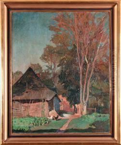 Zagroda W Tyncu by Henryk Szczyglinski
