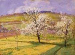 Blooming Trees by Lajos Szlanyi