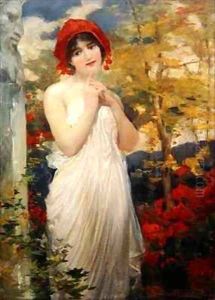 Girl with Poppies by Robert Fowler