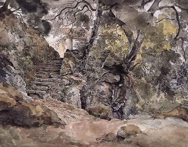 From the Park of the Villa Chigi in Ariccia 1824 - view 1