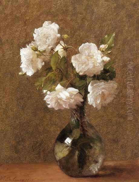 White Roses in a Vase - view 1