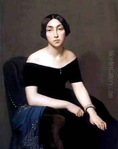 Madame Louis Antoine de Cambourg by Jean Hippolyte Flandrin