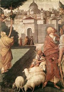 The Annunciation to Joachim and Anna 1544-45