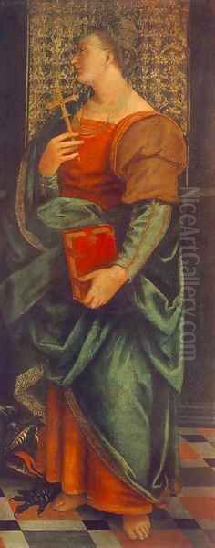 St Cecile with the Donator and St Marguerite 3 - view 1