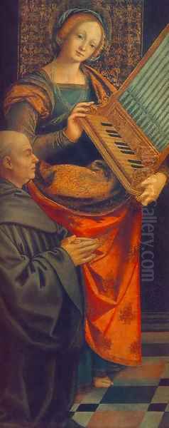 St Cecile with the Donator and St Marguerite 2 - view 1