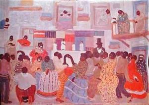 Dancers in Haiti by Pedro Figari