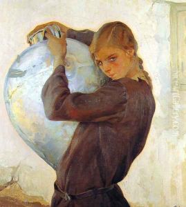 Muchacha con Cantaro by Pons Arnau Francisco