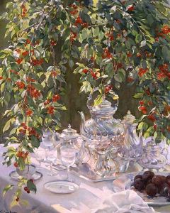Bodegon en el Jardin by Pons Arnau Francisco