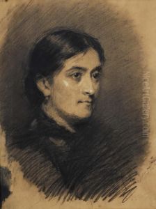 Volto Femminile by Cesare Tallone