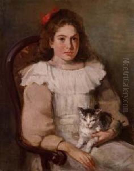 Fanciulla Con Gatto - view 1