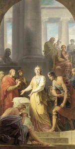 Catherine of Alexandria before the Emperor Maxentius c.1805 by Friedrich Heinrich Fuger