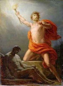 Prometheus Bringing Fire to Mankind by Friedrich Heinrich Fuger