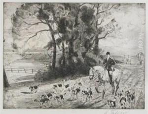 Huntsman And Hounds by Algernon Talmage