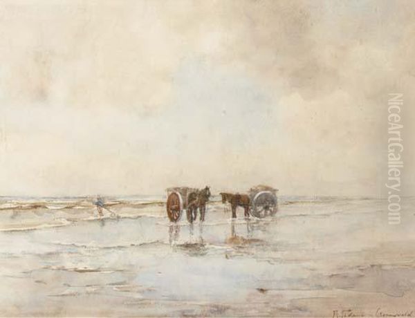Working On The Beach - view 1