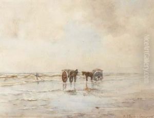 Working On The Beach by Tamine Tadama Groeneveld