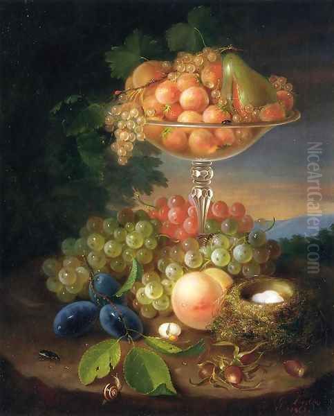 Still Life with Fruit, Nest of Eggs and Insects - view 1