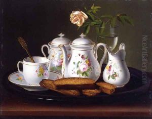 Still Life of Porcelain and Biscuits by George Forster