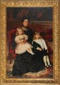 Ritratto Di Famiglia In Un Interno by Arnaldo Tamburini