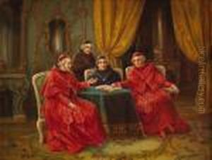 Cardinals At A Table