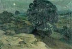 Paisaje De Vacarisses. by Jose Maria Tamburini Y Dalmau