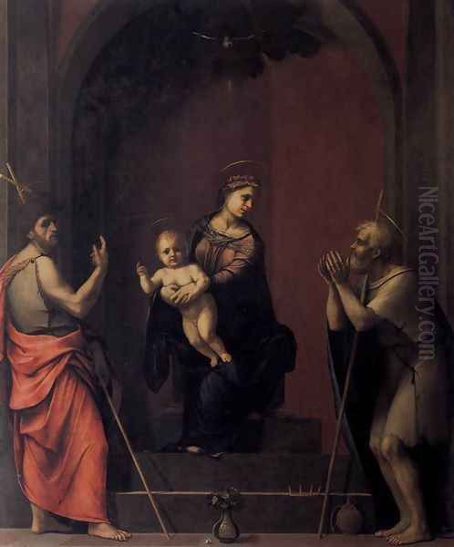 Virgin and Child with Sts John the Baptist and Job 1516 - view 1