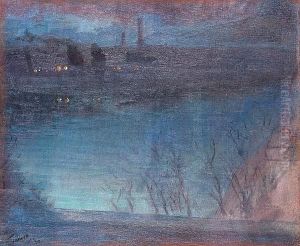 La Seine Au Soir, Paris by Yasushi Tanaka