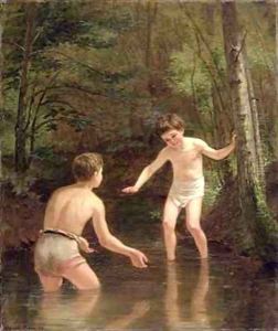 Bathing Boys by Edouard Frere