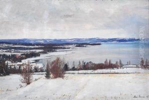 Kystlandskap, Vinter 1895 1895 by Marie Tannaes