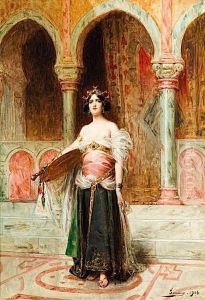 Interieur De Palais, Courtisane by Henri Adriene Tanoux