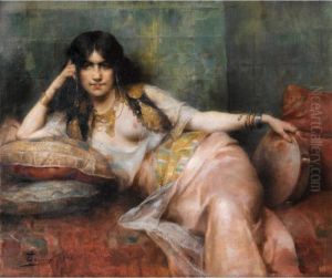 Odalisque Au Tambourin by Henri Adriene Tanoux