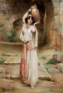 La Porteuse D'eau by Henri Adriene Tanoux