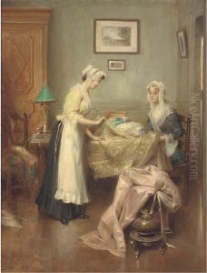 A Meeting With The Dressmaker by Henri Adriene Tanoux