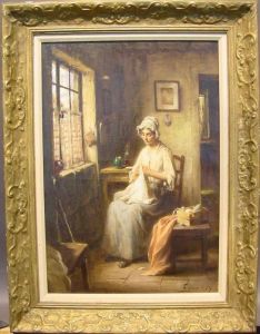 Sewing By An Open Window