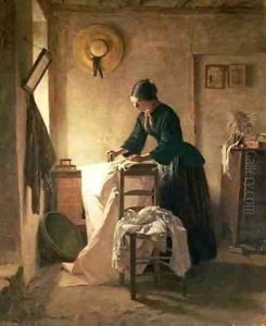 The Laundress by Edouard Frere