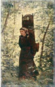 Jeune Paysanne. by Leon Louis Antoine Tanzi