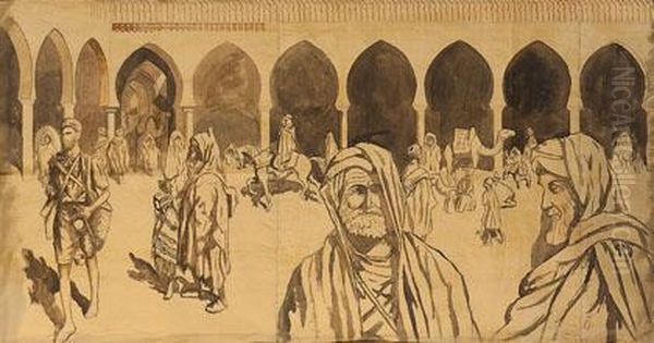 Escena En Zoco Arabe - view 1